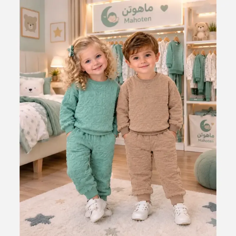 بلوز شلوار بچگانه 1 تا 3 سال پاییزه نخ پنبه اعلا مناسب فصل سرما