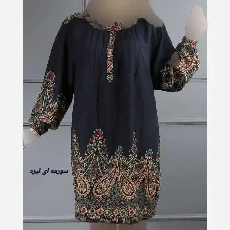 تونیک نخی زنانه وارداتی اندونزی سایز 40 تا 50
